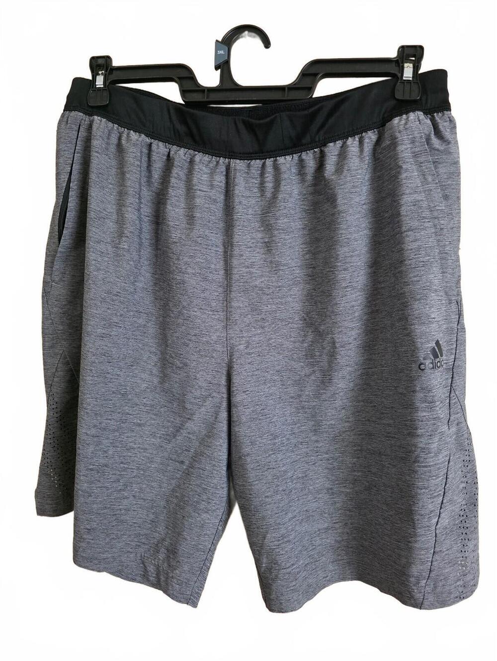 Adidas Men's Athletic Gray Performance Shorts with Ventilation Axis Woven 3.0 XL